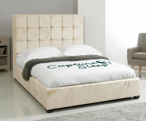 Cube Upholstered Bed Frame