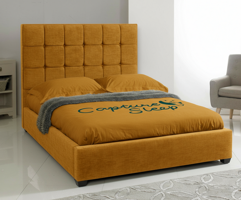 Cube Upholstered Bed Frame
