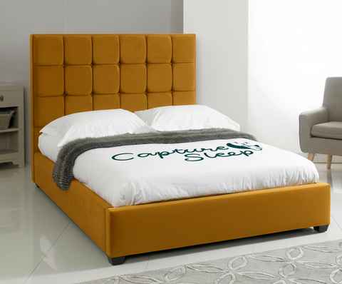 Cube Upholstered Bed Frame