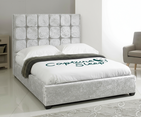 Cube Upholstered Bed Frame