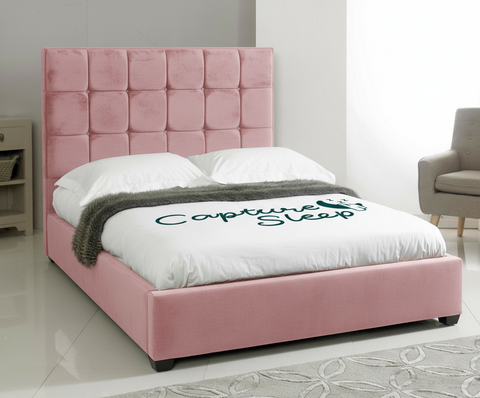 Cube Upholstered Bed Frame