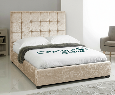 Cube Upholstered Bed Frame