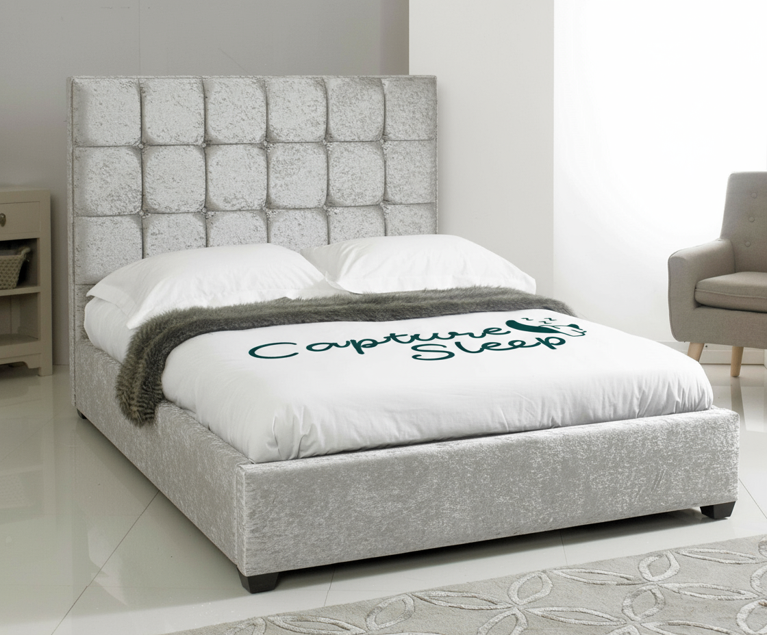 Cube Upholstered Bed Frame