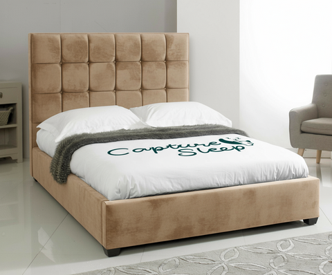 Cube Upholstered Bed Frame