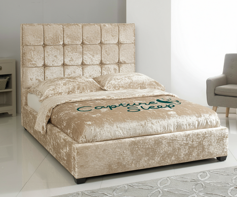 Cube Upholstered Bed Frame