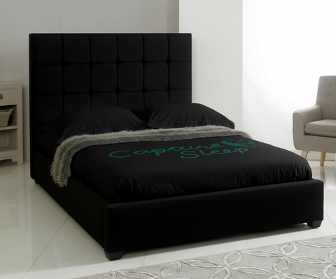 Cube Upholstered Bed Frame