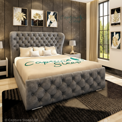 Oxford Wingback Bed Frame