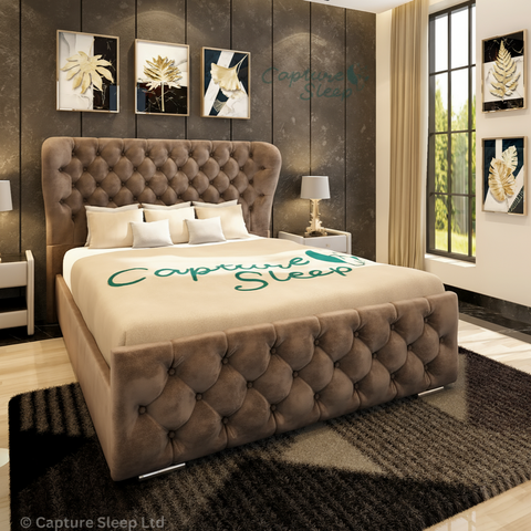 Oxford Wingback Bed Frame