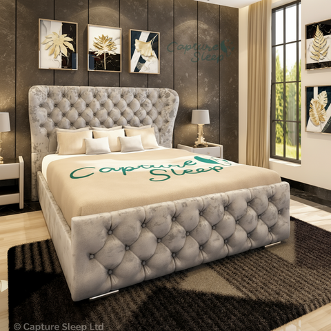 Oxford Wingback Bed Frame