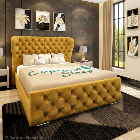 Oxford Wingback Bed Frame