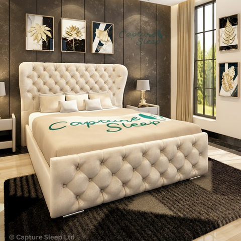 Oxford Wingback Bed Frame