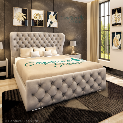 Oxford Wingback Bed Frame