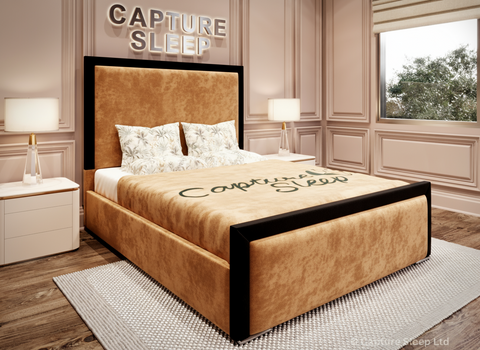 Alana Bed Frame with Black Border