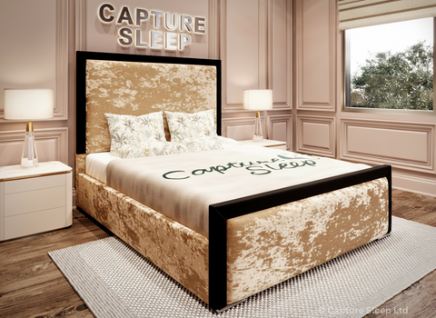 Alana Bed Frame with Black Border