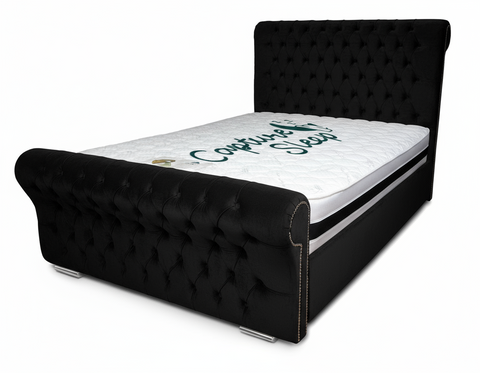 Chesterfield Sleigh Bed Frame