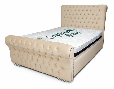 Chesterfield Sleigh Bed Frame
