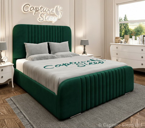 Atlas Linear Bed Frame with Curved Headboard