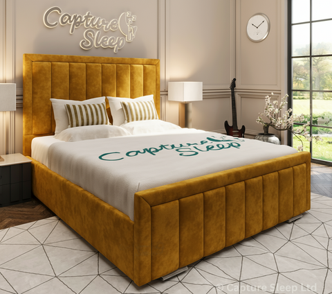 Chanel Linear Panel Bed Frame