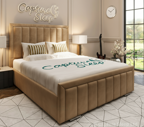 Chanel Linear Panel Bed Frame