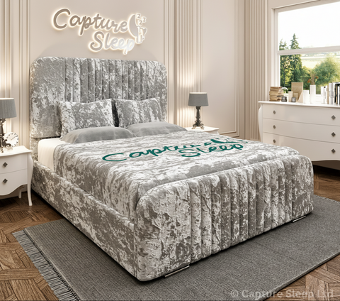 Atlas Linear Bed Frame with Curved Headboard