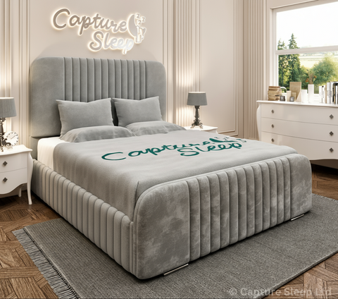 Atlas Linear Bed Frame with Curved Headboard