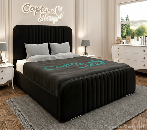 Atlas Linear Bed Frame with Curved Headboard