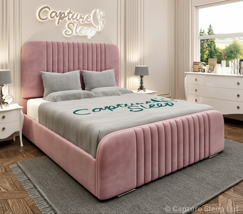 Atlas Linear Bed Frame with Curved Headboard