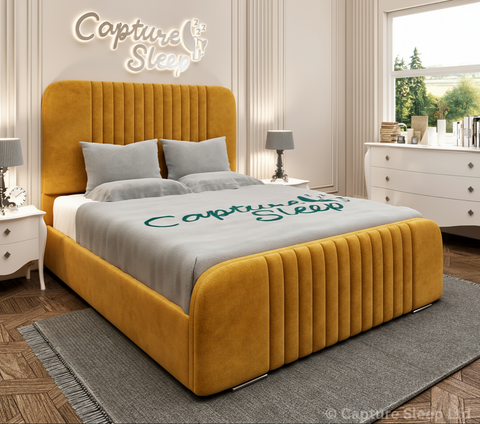 Atlas Linear Bed Frame with Curved Headboard