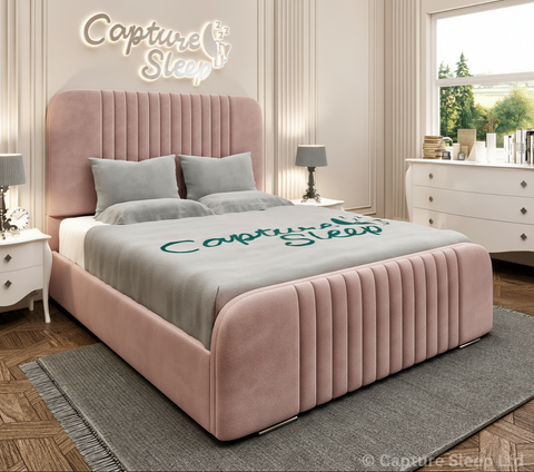 Atlas Linear Bed Frame with Curved Headboard