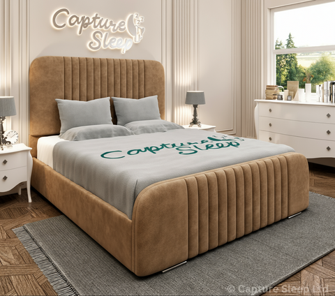 Atlas Linear Bed Frame with Curved Headboard