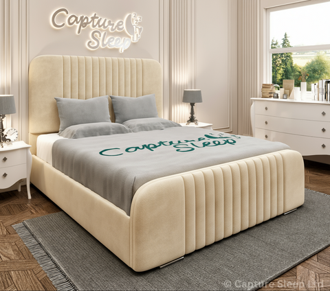 Atlas Linear Bed Frame with Curved Headboard