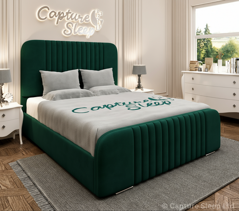 Atlas Linear Bed Frame with Curved Headboard