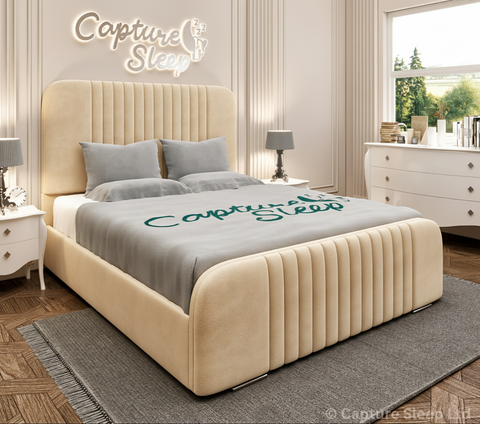 Atlas Linear Bed Frame with Curved Headboard