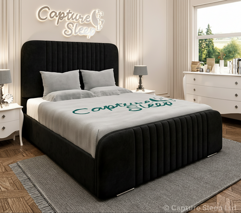 Atlas Linear Bed Frame with Curved Headboard