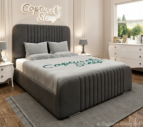 Atlas Linear Bed Frame with Curved Headboard