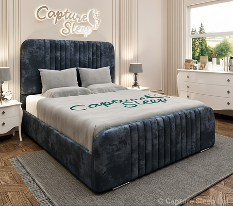 Atlas Linear Bed Frame with Curved Headboard