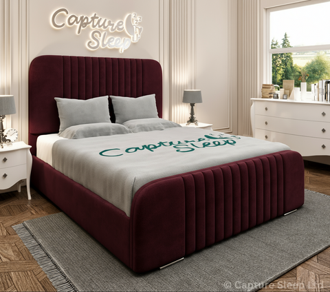 Atlas Linear Bed Frame with Curved Headboard