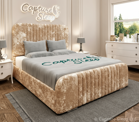 Atlas Linear Bed Frame with Curved Headboard