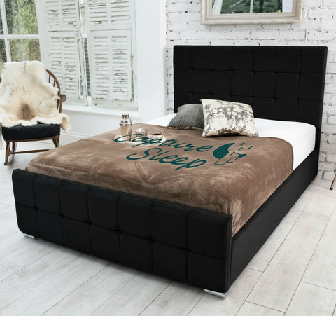 Cube Upholstered Bed Frame