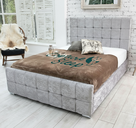 Cube Upholstered Bed Frame