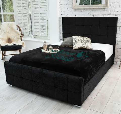 Cube Upholstered Bed Frame