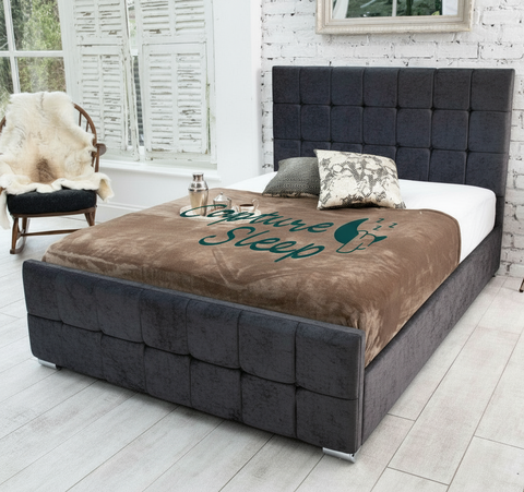 Cube Upholstered Bed Frame