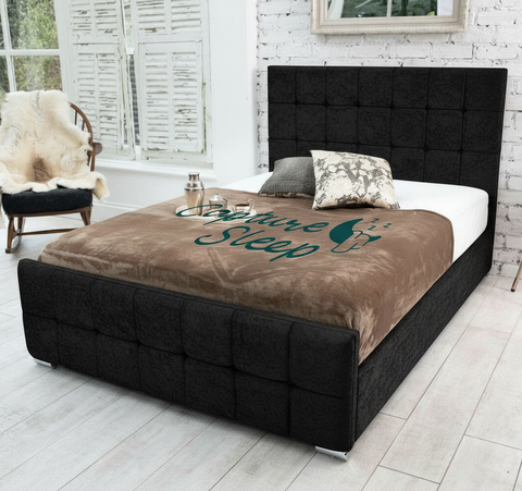 Cube Upholstered Bed Frame