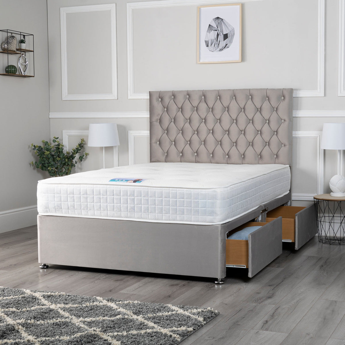 Milly Chesterfield Divan Bed Set