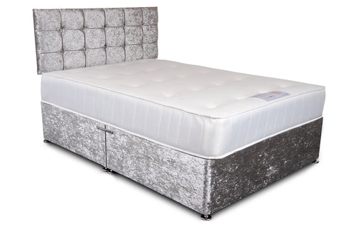 Laura Crushed Velvet Divan Bed Set