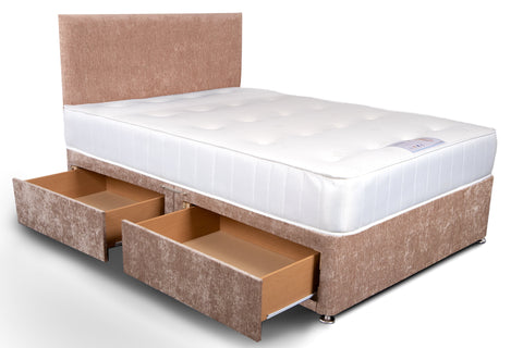 Chenille Divan Bed Set